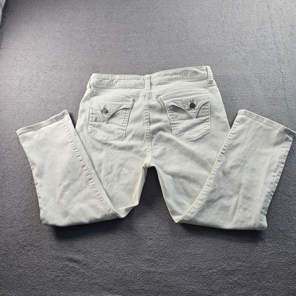Kut from the Kloth Boyfriend‎ Jeans Women's 14 White Denim Stretch Bardot Skinny - Picture 2 of 15